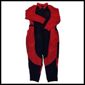NWT Nike Jordan Essentials Flight Suit Jumpsuit DJ2628 Red/Black Women's Plus 3X